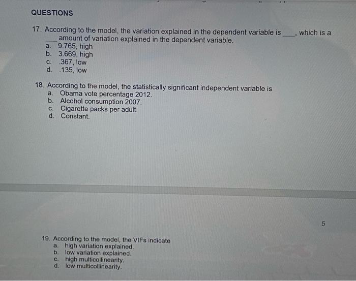 Solved 1. MULTIPLE REGRESSION ANALYSIS Please use the | Chegg.com
