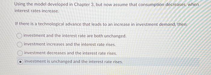 Solved Using the model developed in Chapter 3 , but now | Chegg.com