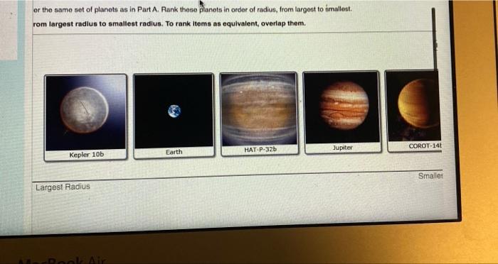 planets in order from smallest to biggest