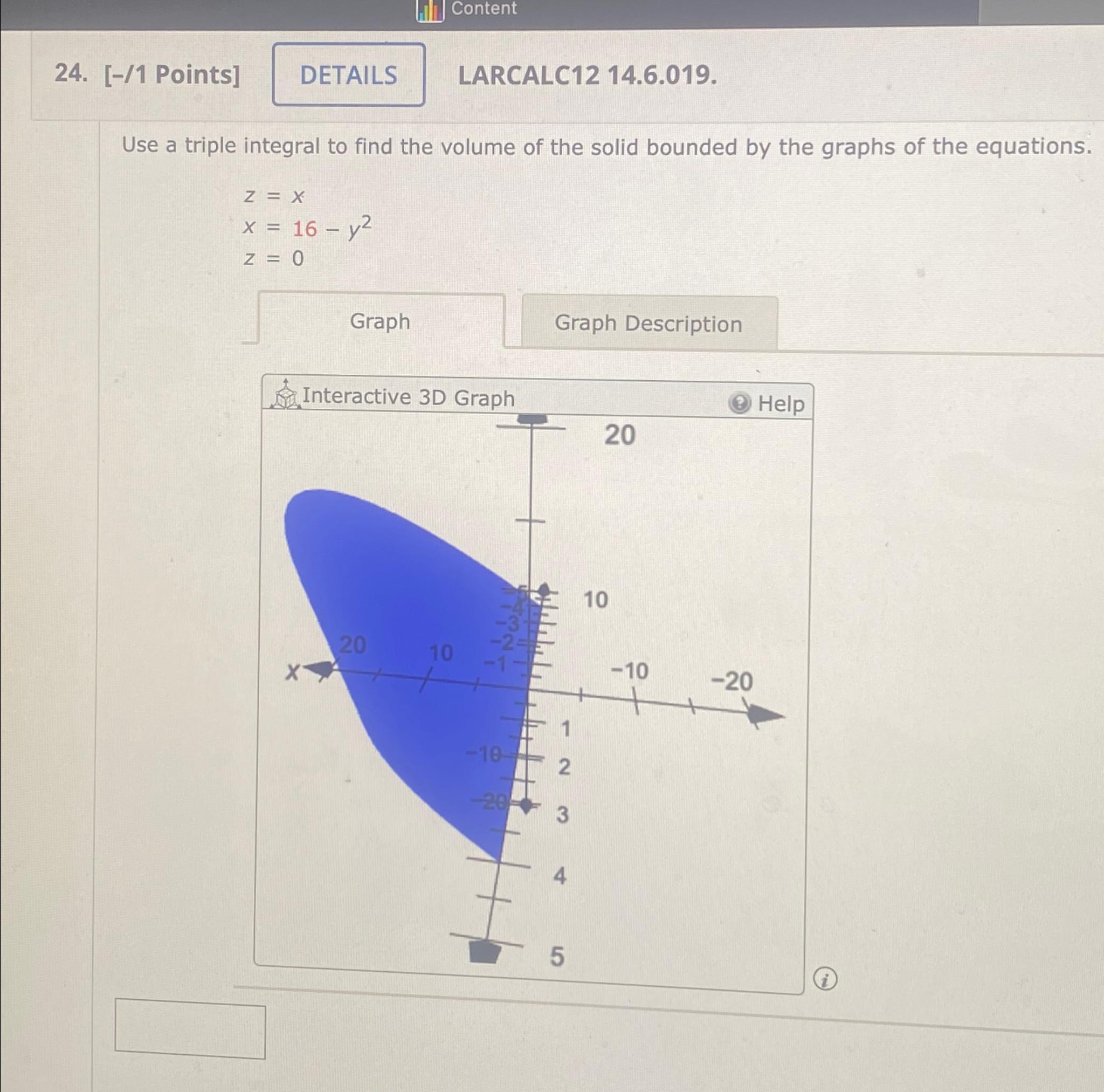 solved-1-points-larcalc12-14-6-019-use-a-triple-integral-chegg