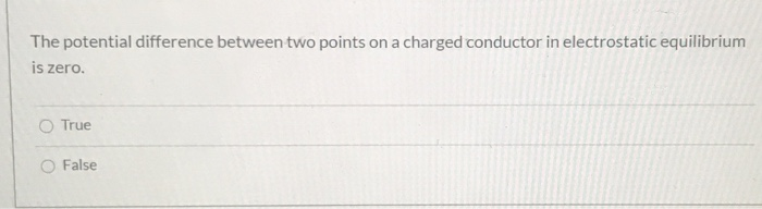 Solved The electric field inside a conductor is Has a | Chegg.com