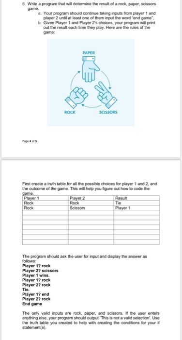 Solved 6. Write a program that will determine the result of | Chegg.com
