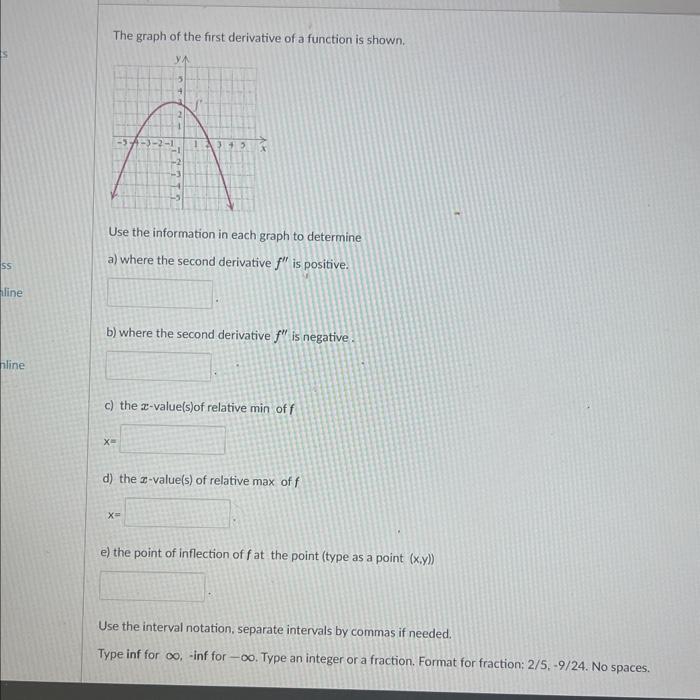 how to graph the first and second derivative of a function