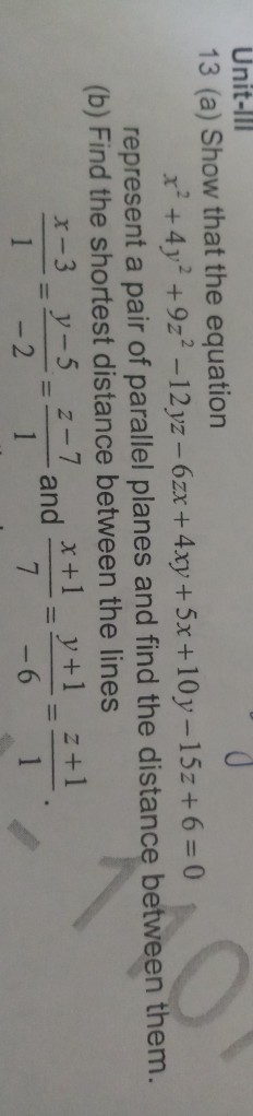 Solved 0 Unit Iii 13 A Show That The Equation X 4y2 922 Chegg Com