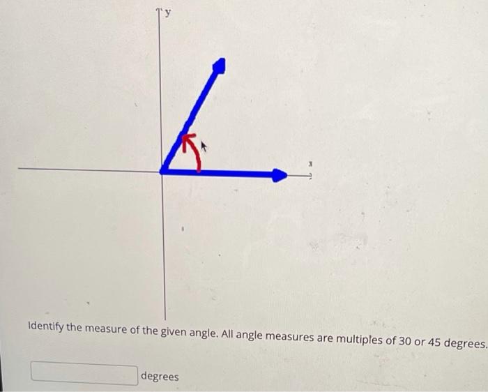 Solved Ту L Identify the measure of the given angle. All | Chegg.com