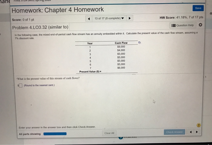 Solved la Homework: Chapter 4 Homework Save Score: 0 of 1 pt | Chegg.com