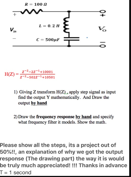 Solved R 1002 0 L 0 2 H Of C 500 F Ol Z 2 22 1 100 Chegg Com