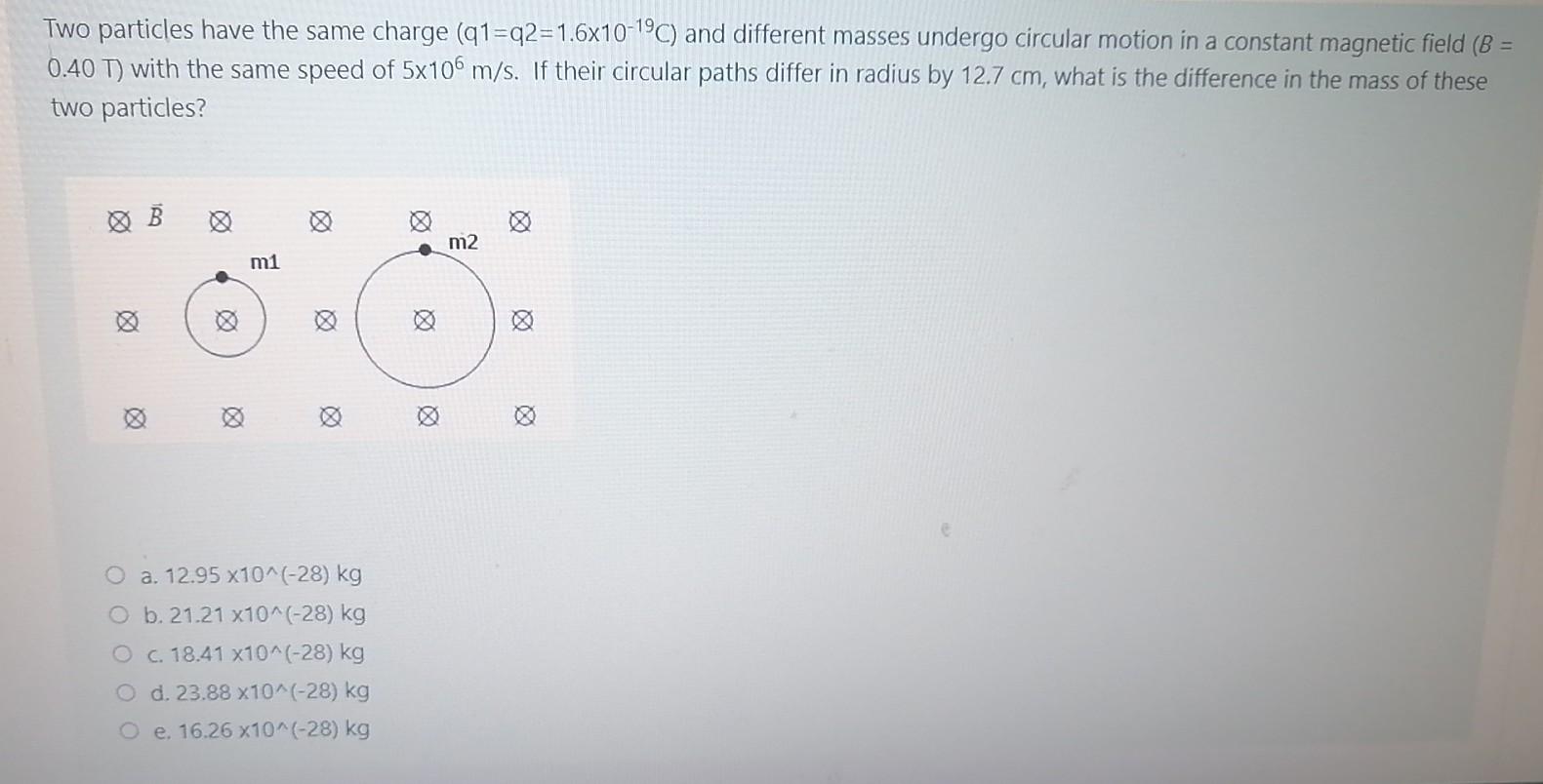 Solved Two particles have the same charge (91=q2=1.6x10-1°C) | Chegg.com