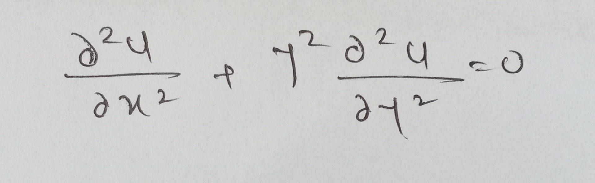 Solved ∂x2∂2u+y2∂y2∂2u=0 | Chegg.com