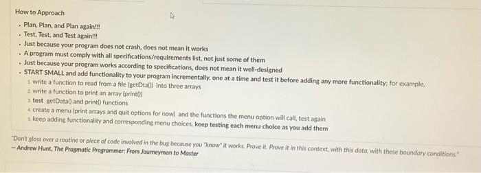 Solved Plan and code a menu-driven well modularized | Chegg.com