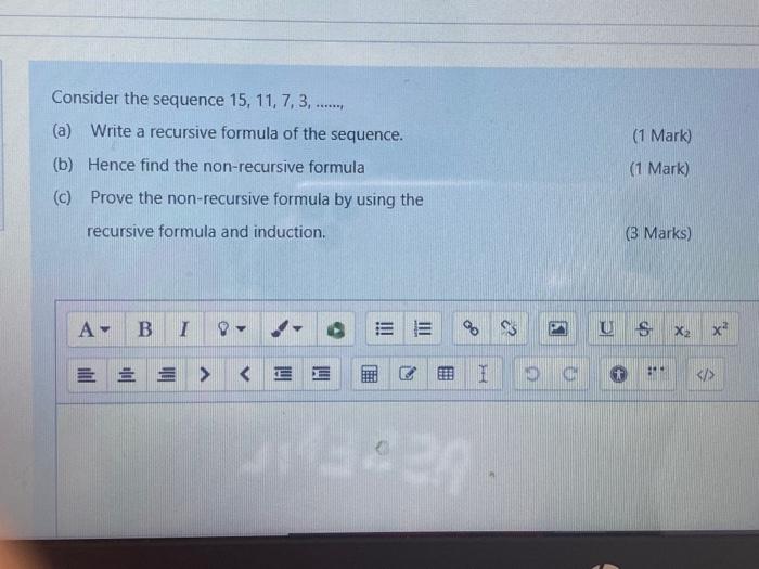 3 7 11 15 sequence formula