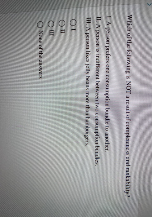 Solved Which of the following is NOT a result of | Chegg.com