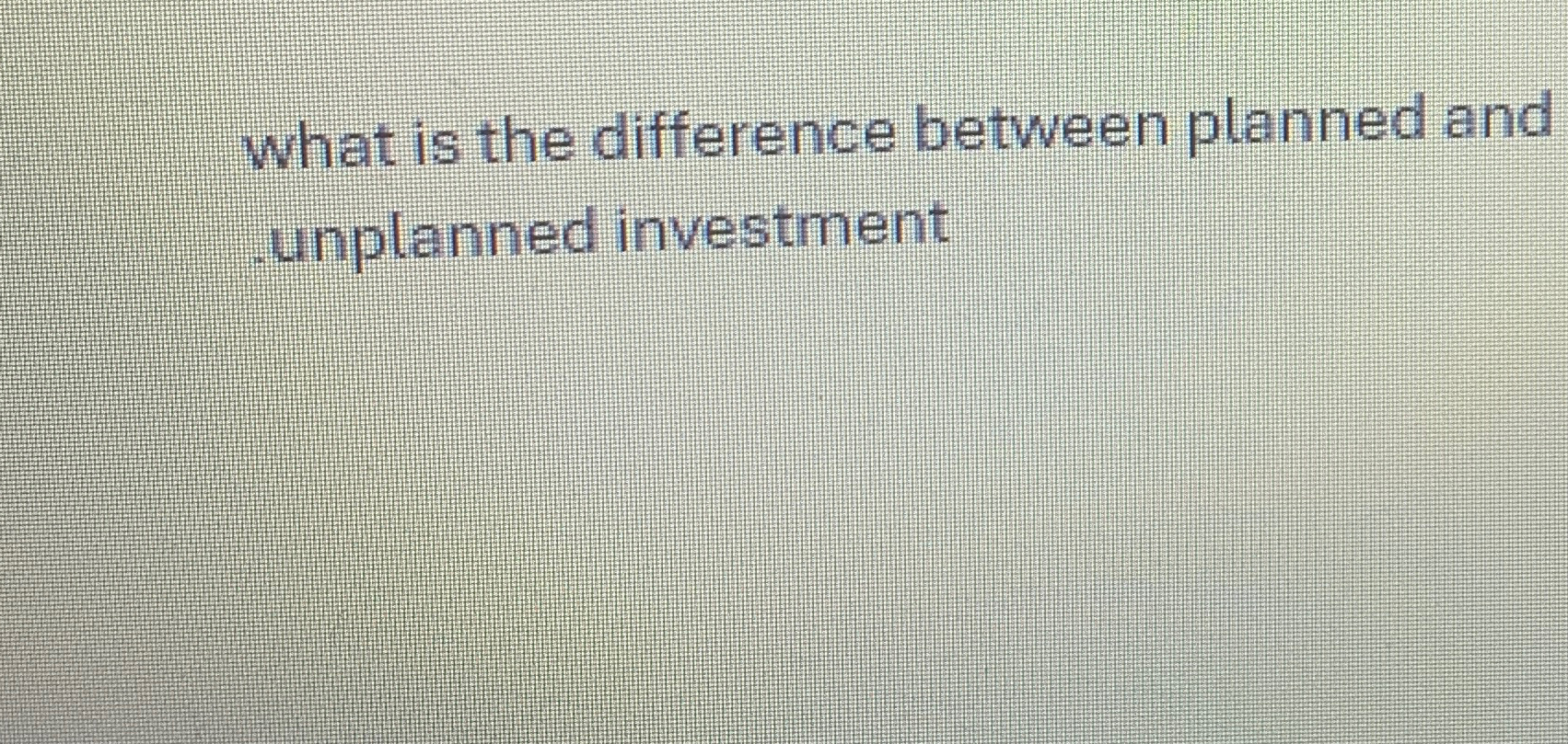 Solved what is the difference between planned and unplanned