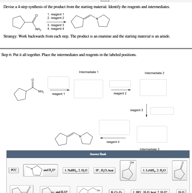 Solved Step 6: Put it all together. Place the intermediates | Chegg.com
