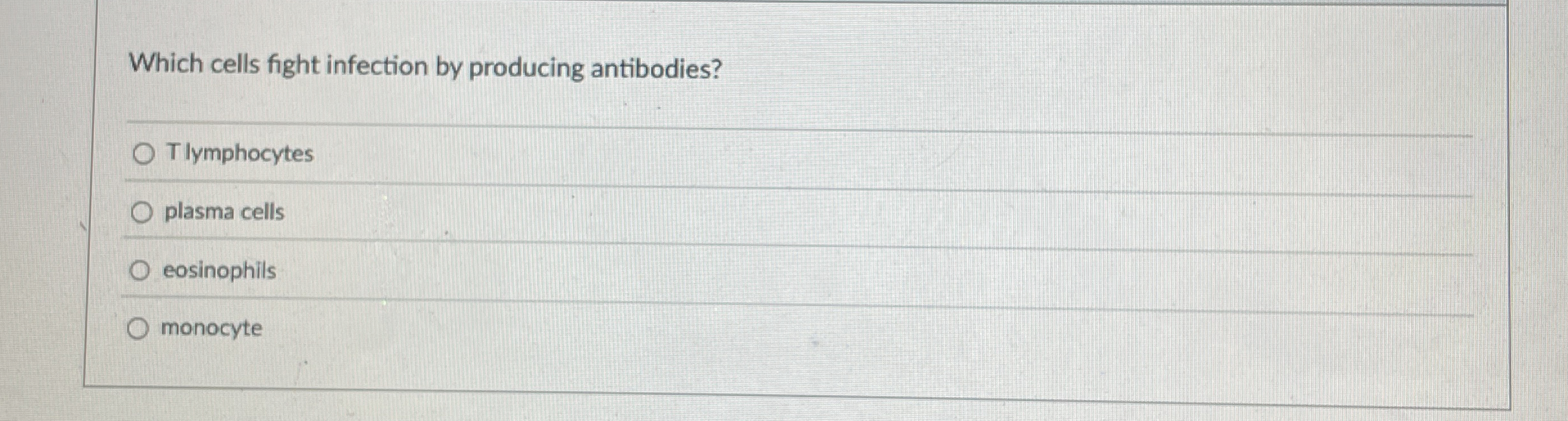 Solved Which cells fight infection by producing