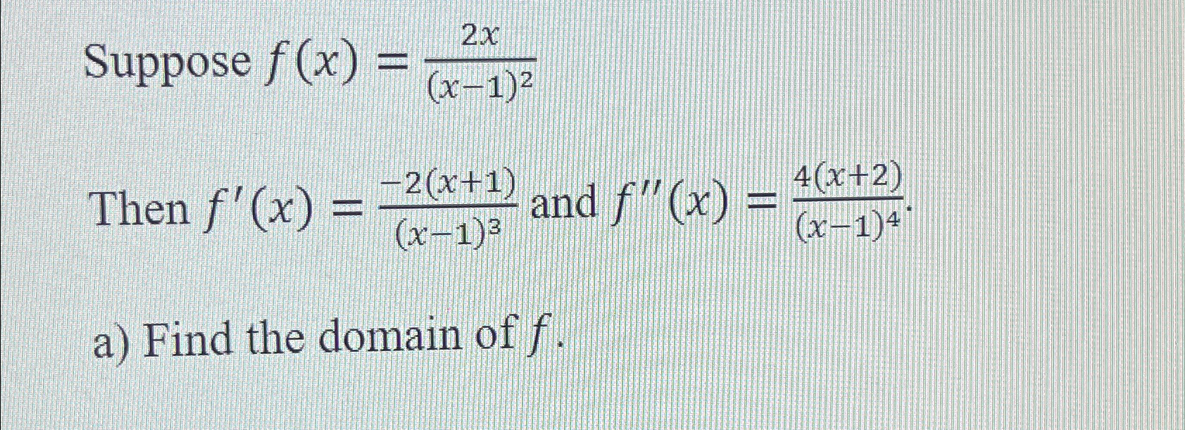 Solved Suppose F X 2x X 1 2then F X 2 X 1 X 1 3 ﻿and