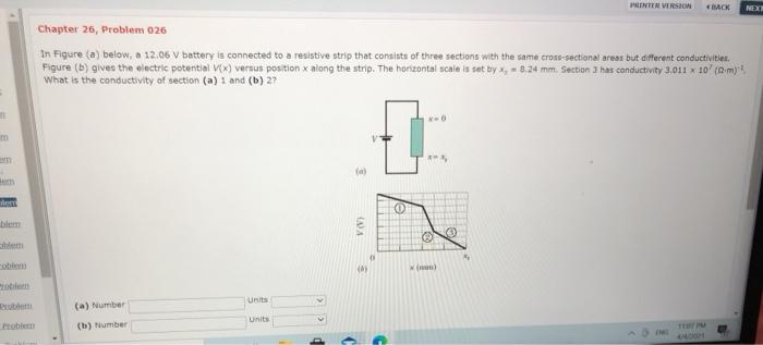 Solved PRINT VERSION BACK NEXT Chapter 26, Problem 026 in | Chegg.com