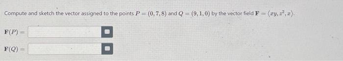 Solved Compute and sketch the vector assigned to the points | Chegg.com