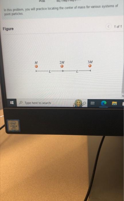 Solved for the system of particles described in part B, Find | Chegg.com