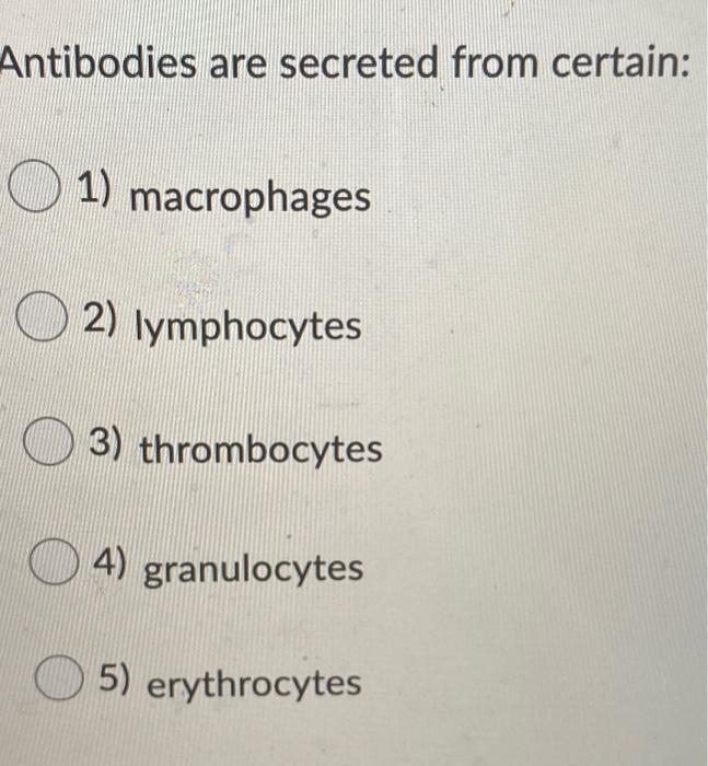 Solved Which Of The Following Is An Example Of A Hormone In 