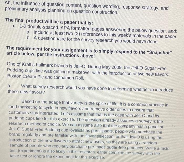 Solved Ah, the influence of question content, question | Chegg.com