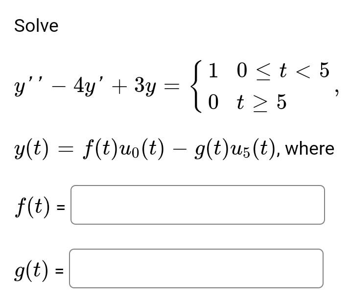 Solved Solve Y 4y 3y 1 0 2 Y T