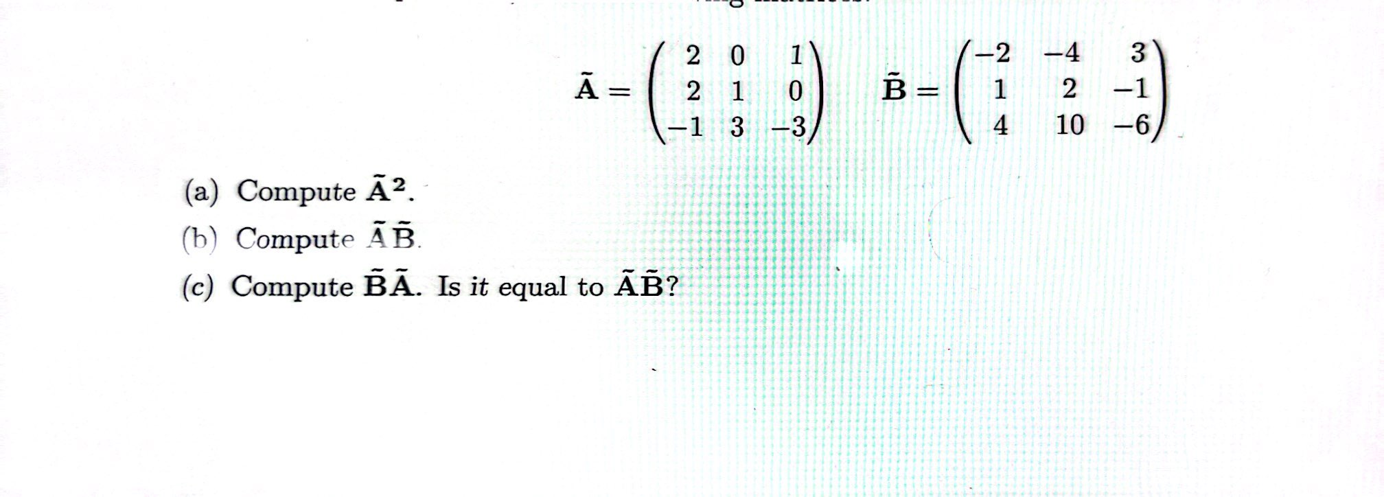 Tilde In Math Example Solved Question | Chegg.com