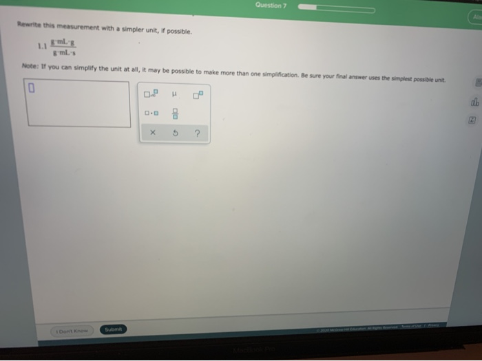 Solved Question Rewrite This Measurement With A Simpler Chegg Com