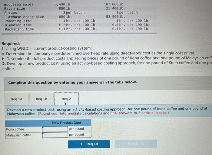 Solved World Gourmet Coffee Company (WGCC) is a distributor