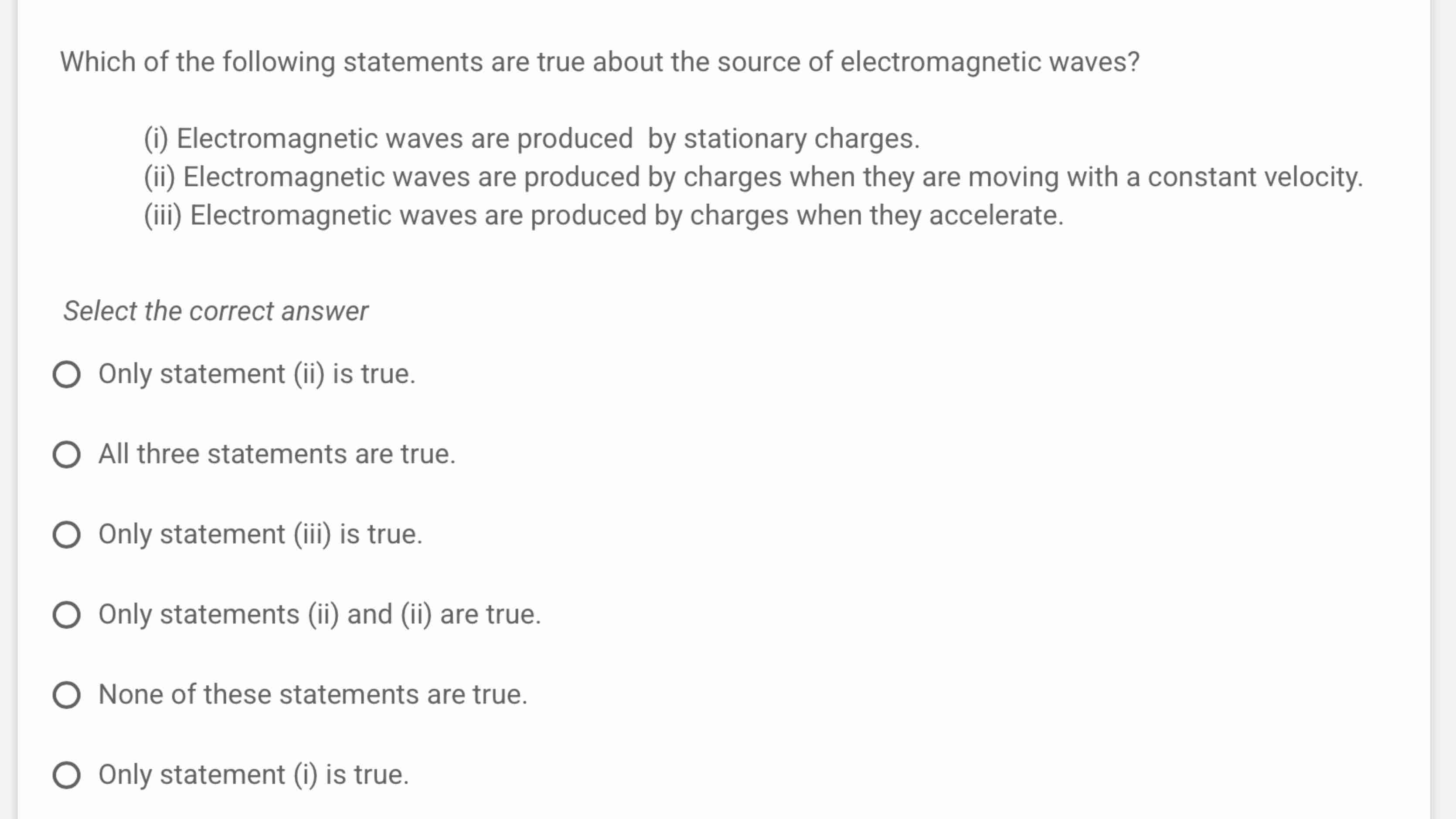 Solved Which of the following statements are true about the | Chegg.com