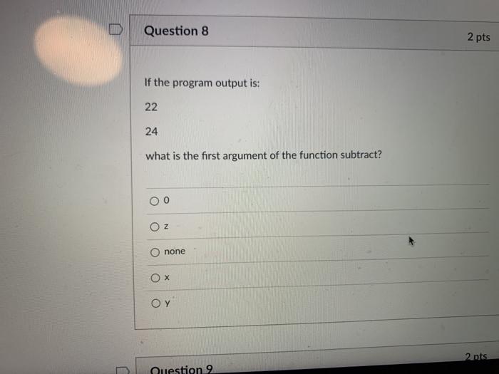 Solved Problem 2 Functions. Read the code below and answer | Chegg.com