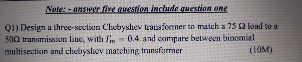 Note: - answer five question include question one Q1) | Chegg.com