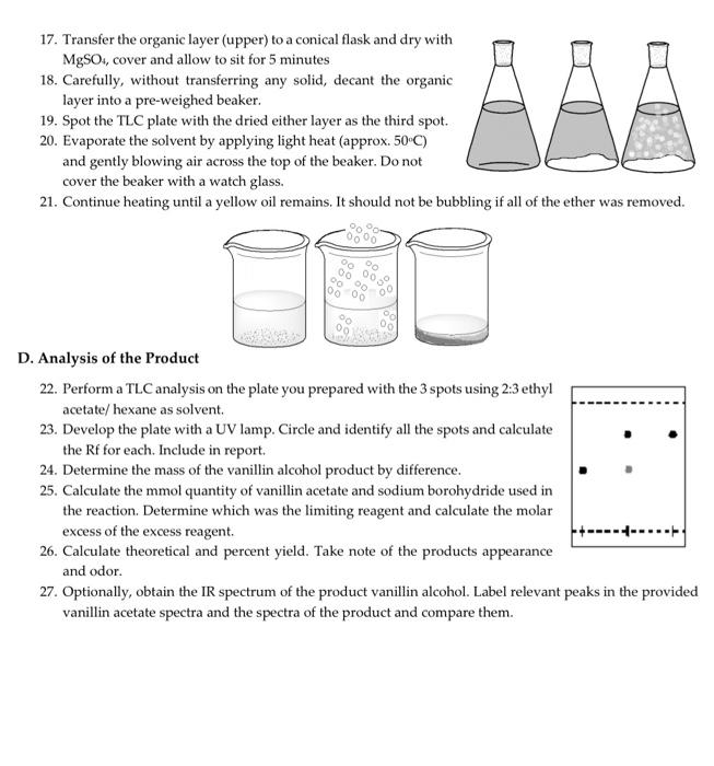 Experiment 4.2.2 - Selective Reduction of Vanillin | Chegg.com