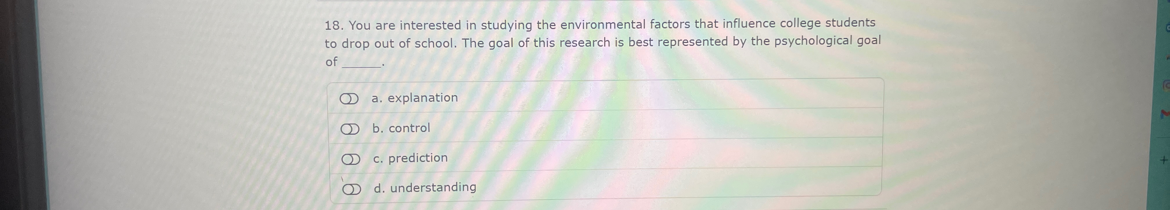 Solved You are interested in studying the environmental | Chegg.com
