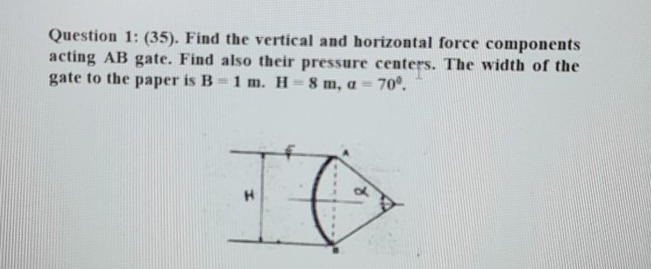 Solved Question 1: (35). Find the vertical and horizontal | Chegg.com