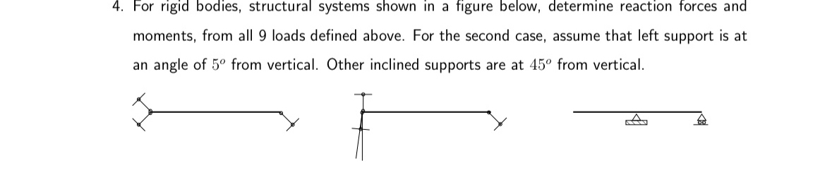 For rigid bodies, structural systems shown in a | Chegg.com