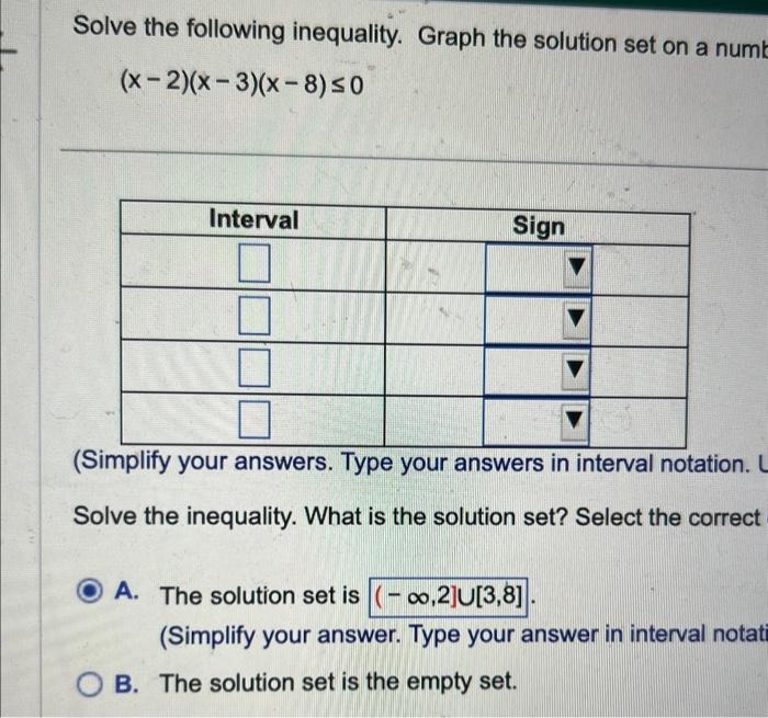 Solved Solve The Following Inequality Graph The Solution Chegg Com   Image