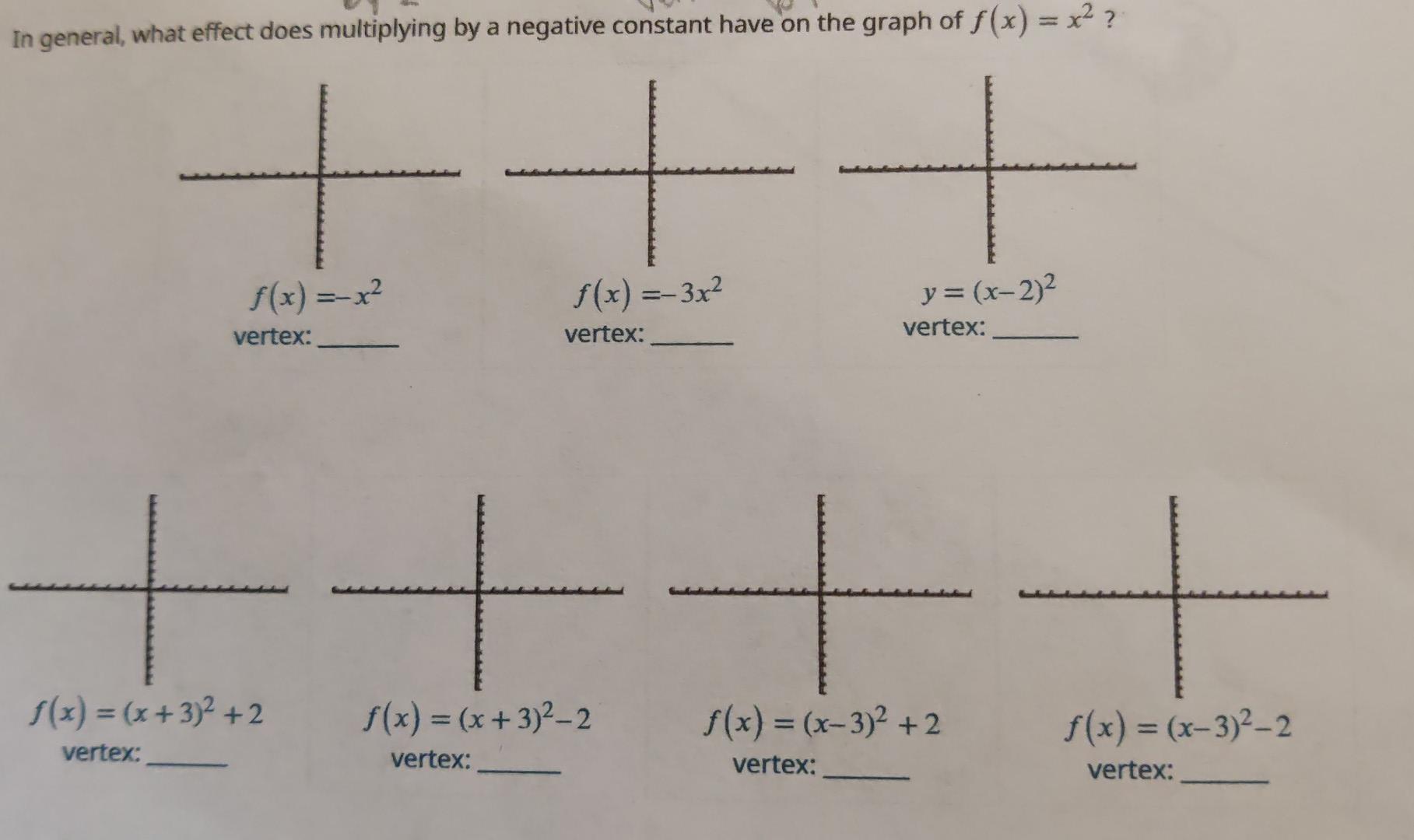 Solved In general, what effect does multiplying by a | Chegg.com