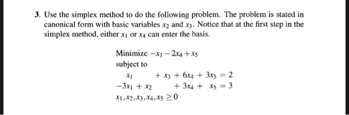 Solving Simplex Method Word Problem Solved 3. Use the simplex method to do the following | Chegg.com