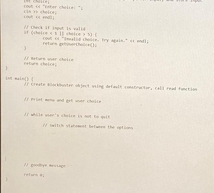 Solved can you please complete and implement the functions | Chegg.com