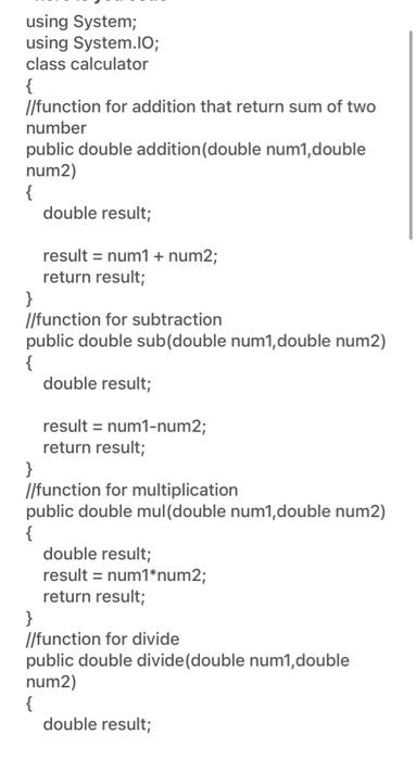 Solved can you please run this code on visual studio code on | Chegg.com