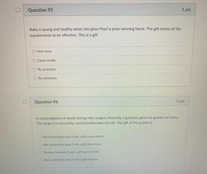 Solved N Question 99 1 Pts Greg Gives An Oil Company The Chegg Com