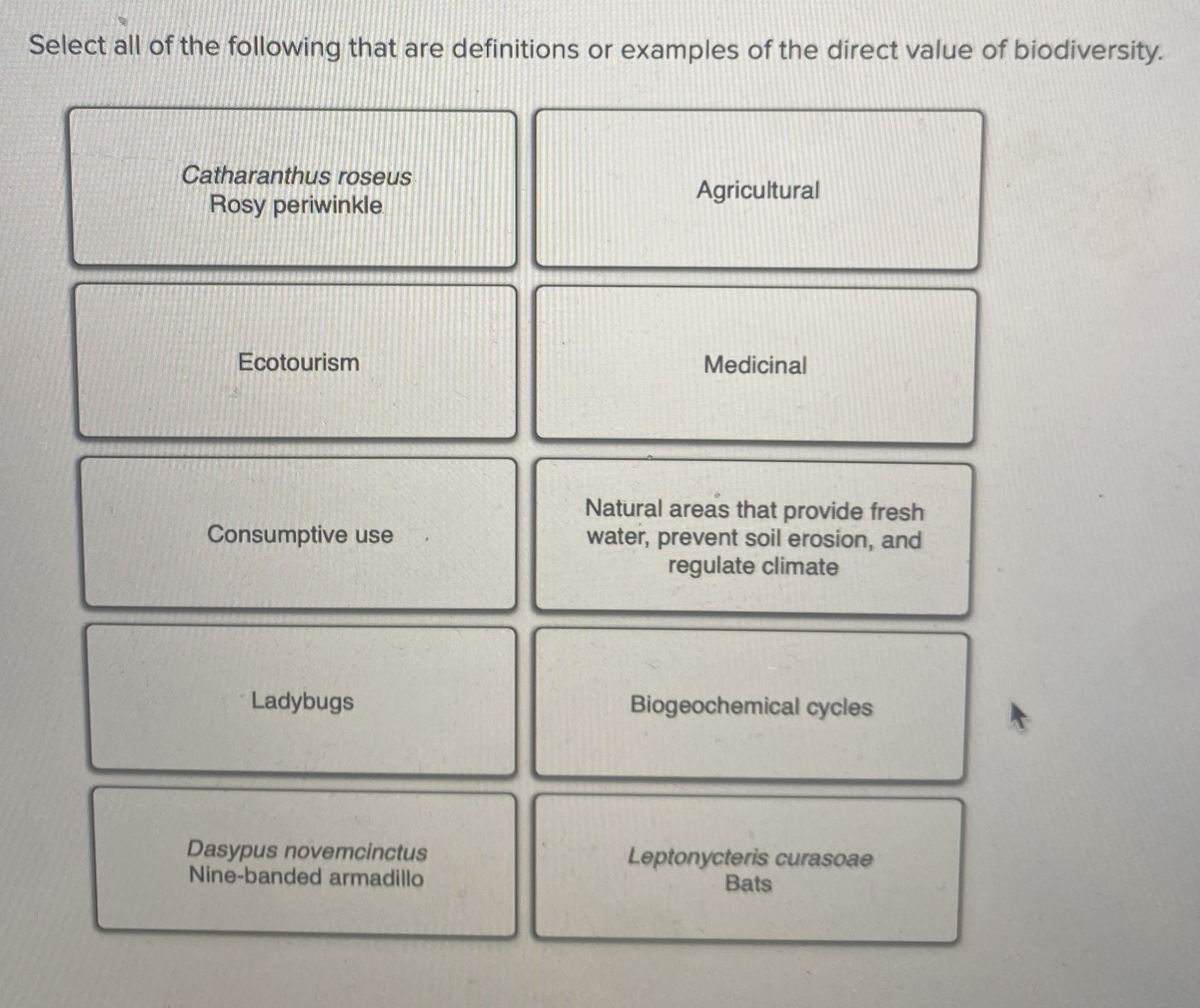 Solved Select All Of The Following That Are Definitions Or Chegg Com