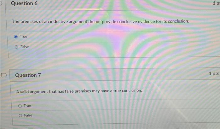 The premises of an inductive argument do not provide | Chegg.com