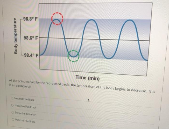 Solved -98.8° F Body temperature an 98.6° F -98.4° F Time | Chegg.com