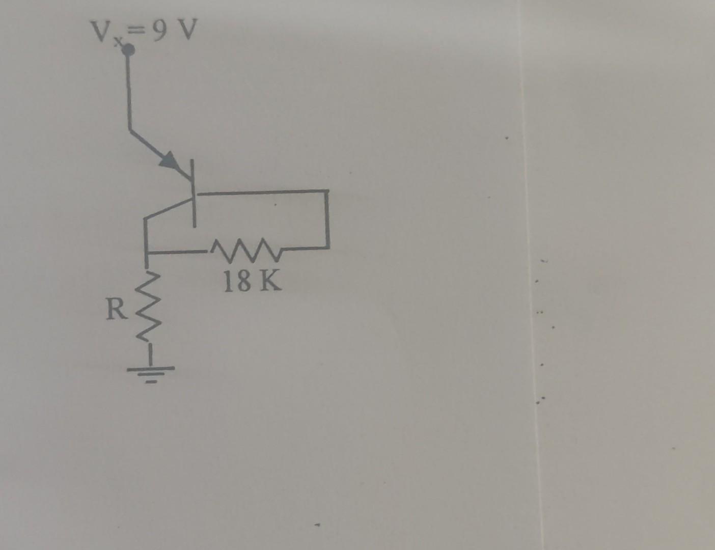 Solved Q7) The simple tworesistor bias circuit shown in