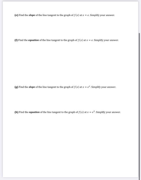 Solved Class Drill CD07: Tangent Line Problems for | Chegg.com