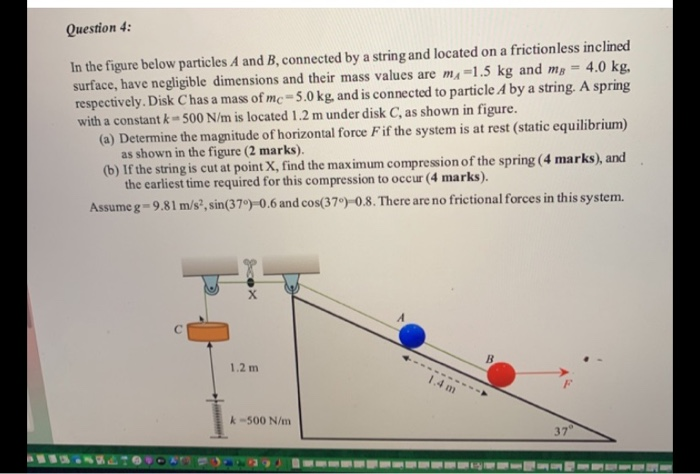 Solved Question 4: In The Figure Below Particles A And B, | Chegg.com