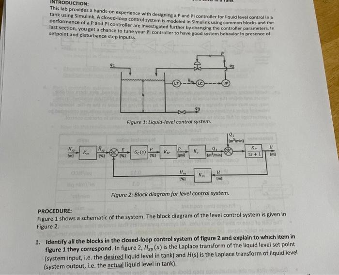 Solved PROCEDURE: Figure 1 shows a schematic of the system. | Chegg.com