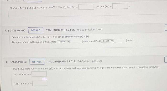 Solved Given F x 3 And G x 2x 9 Compute Each Of Chegg